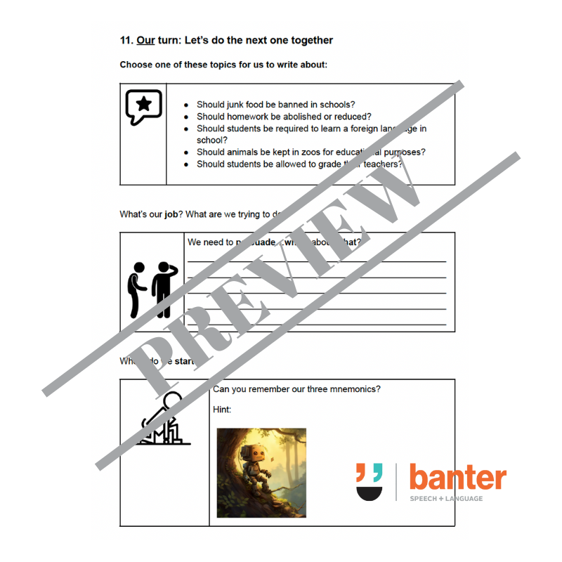 Think Then Write 7: Persuasive Writing Foundations Workbook