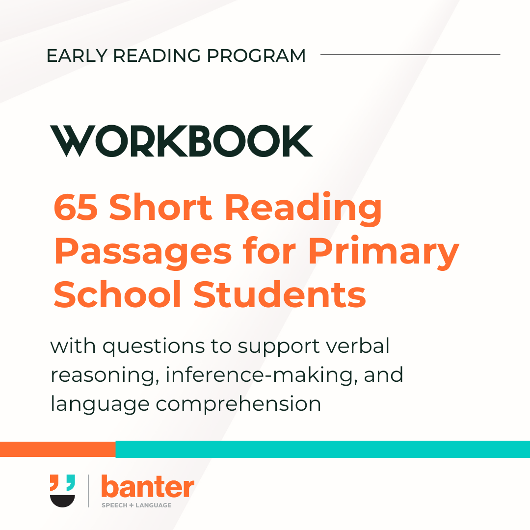 Banter Workbook: 65 Short Reading Passages for Primary School Students