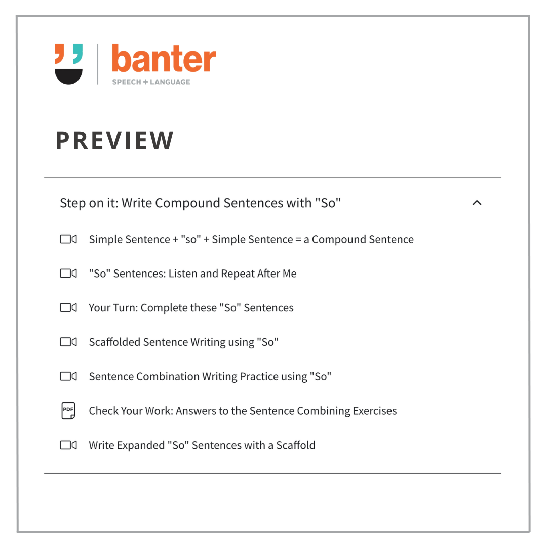 Think Then Write 2: FANBOYS Compound Sentences - The Complete Package