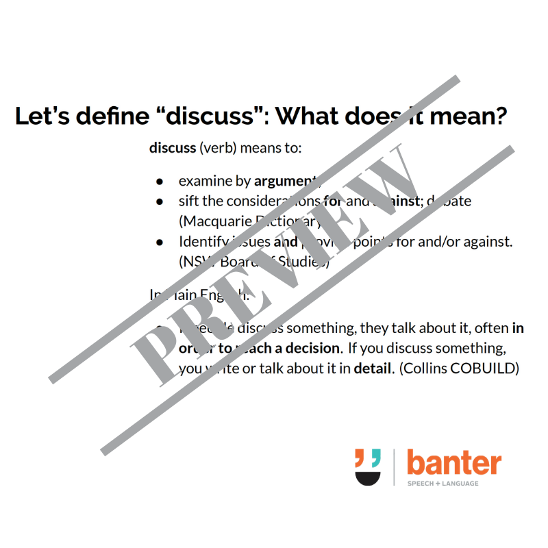 Interactive Oral Language Workouts for High School Students