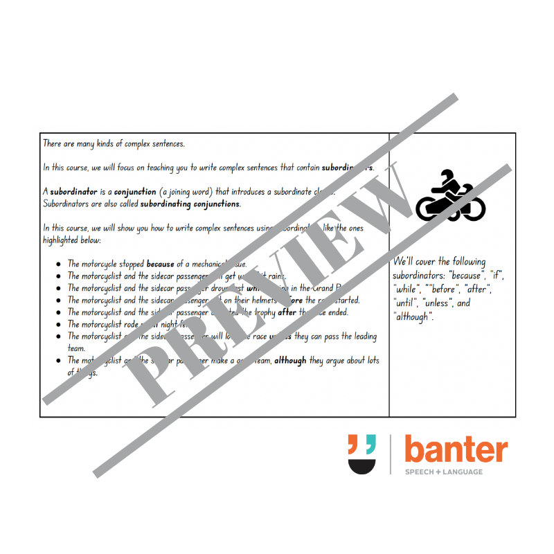 Think Then Write 3: Complex Sentences Workbook