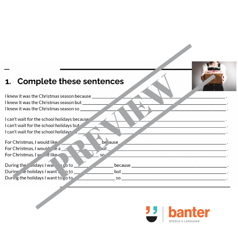 Think, Then Write: Christmas Writing