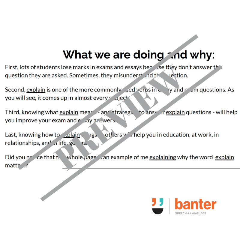 Interactive Oral Language Workouts for High School Students