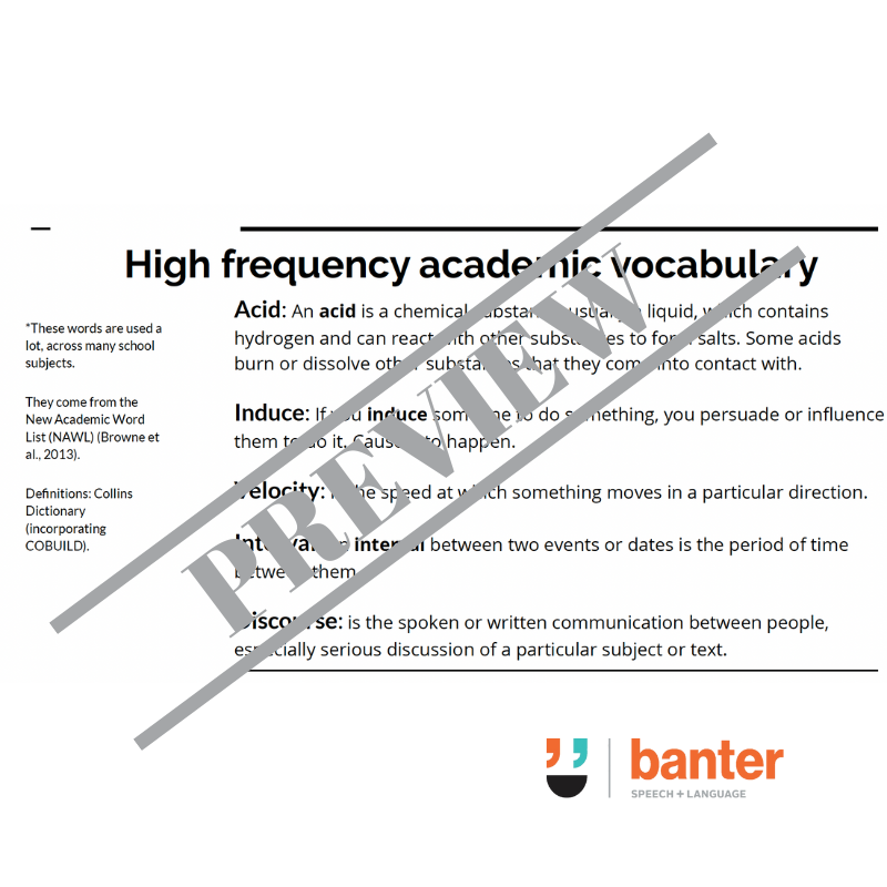 Interactive Oral Language Workouts for High School Students