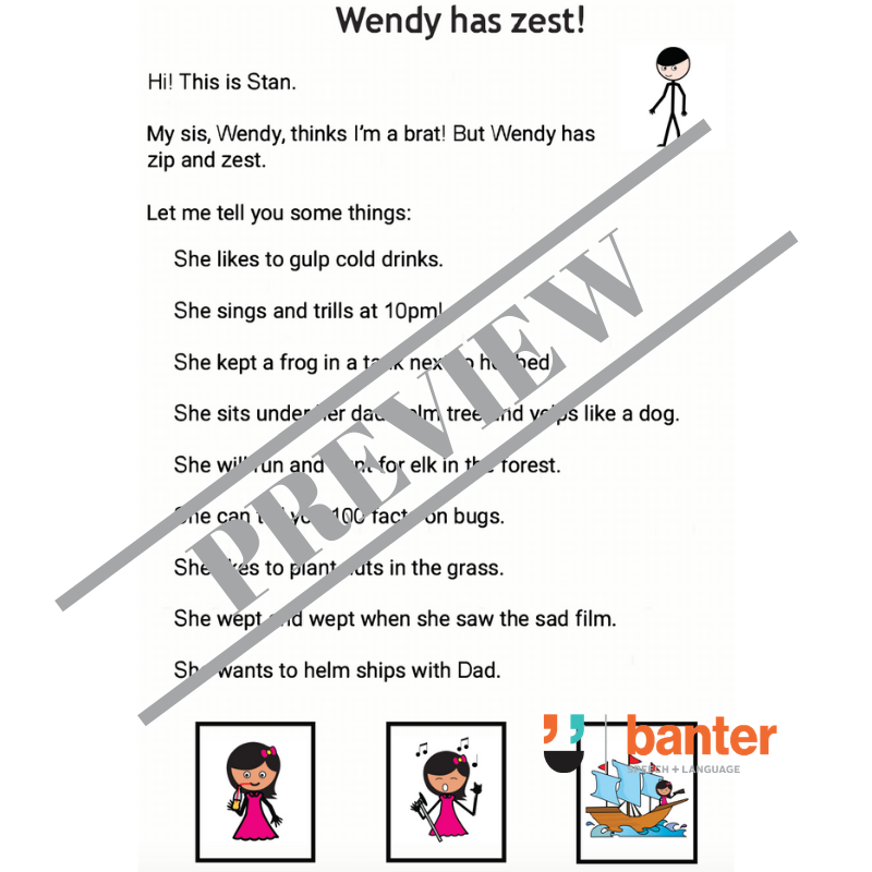 Banter Early Reading Program: Workbook 04