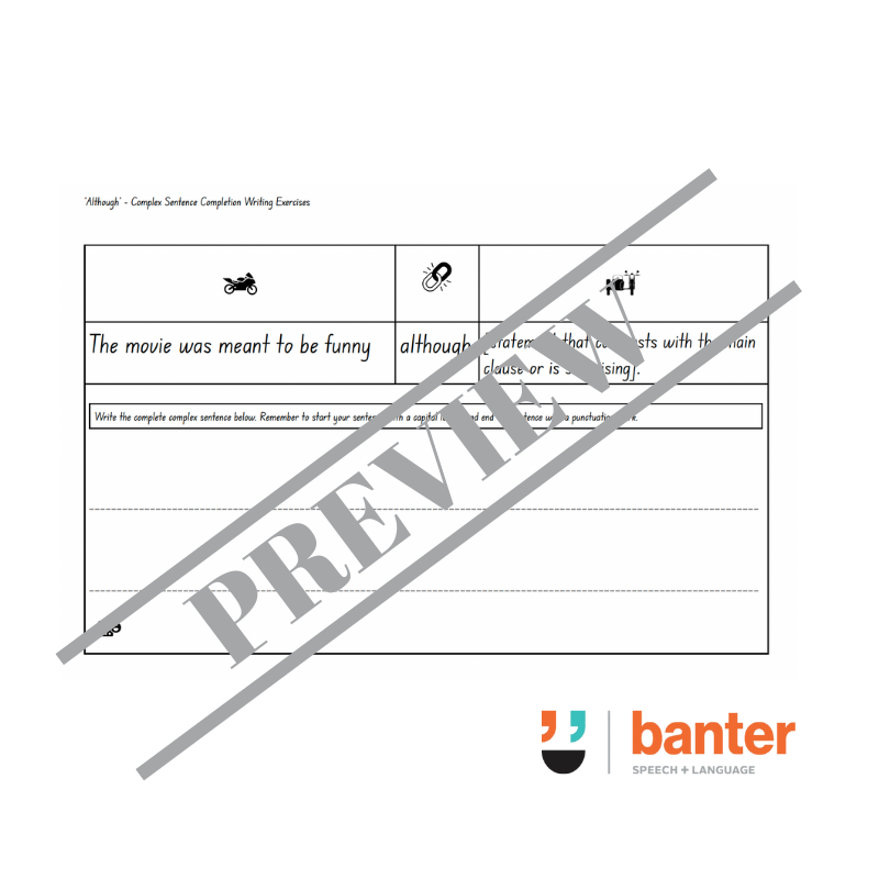 Think Then Write 3: Complex Sentences Workbook