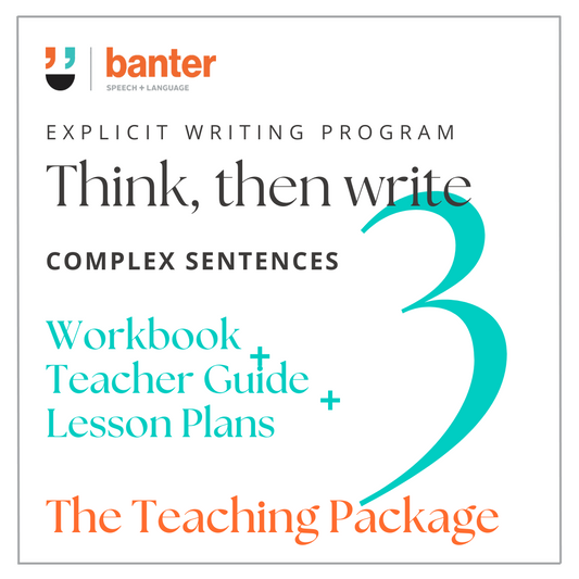 Think Then Write 3: Complex Sentences - The Teaching Package