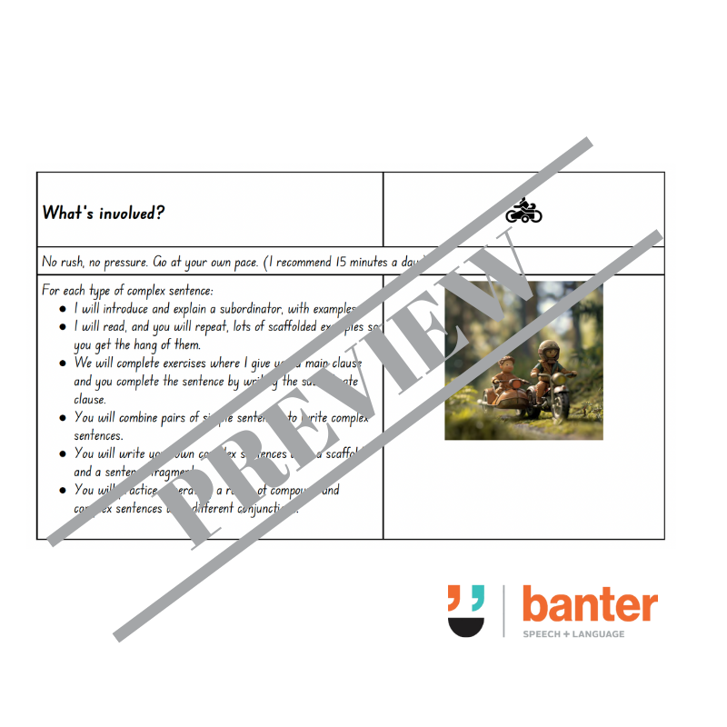 Think Then Write 3: Complex Sentences Workbook