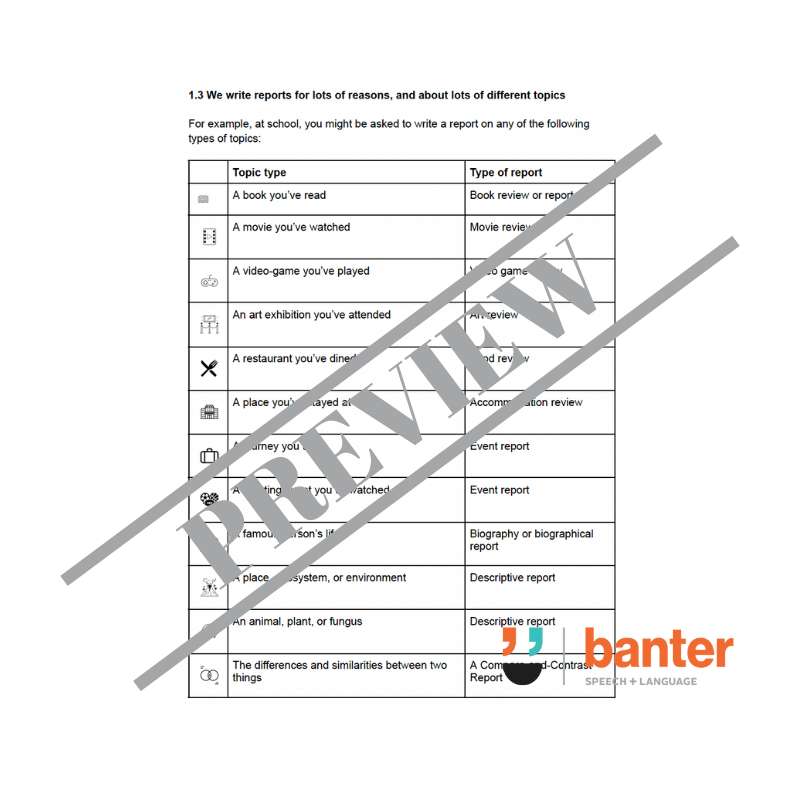 Think Then Write 5: Multi-Paragraph Information Report Writing Foundations Workbook