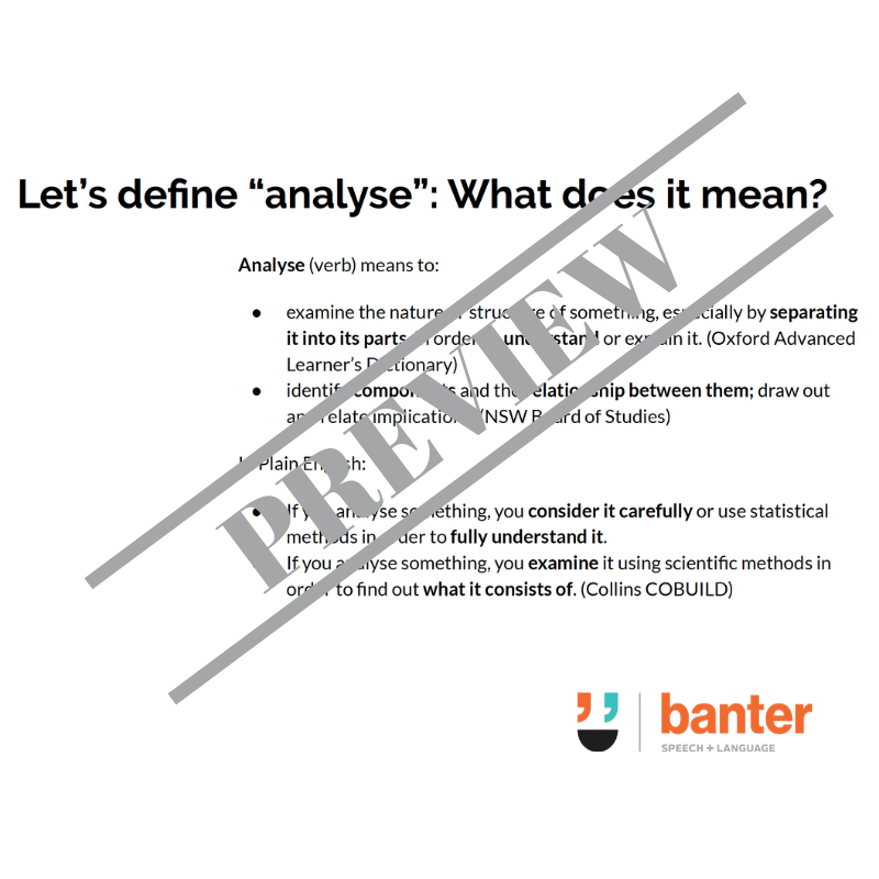 Interactive Oral Language Workouts for High School Students