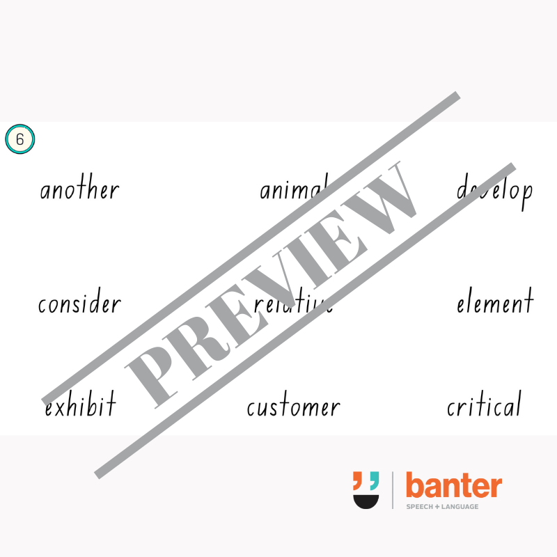 Banter Early Reading Program: Workbook 06