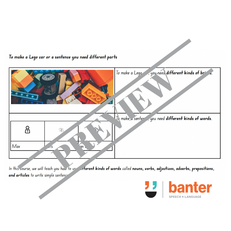 Think Then Write 1: Simple Sentences Workbook