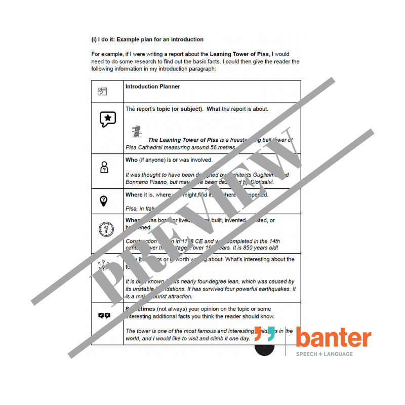 Think Then Write 5: Multi-Paragraph Information Report Writing Foundations Workbook