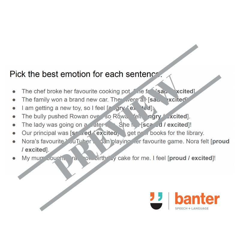 Language for emotions: words, sentences, and short stories