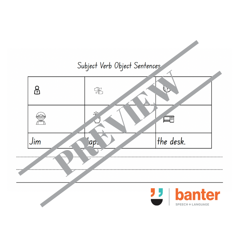 Think Then Write 1: Simple Sentences Workbook