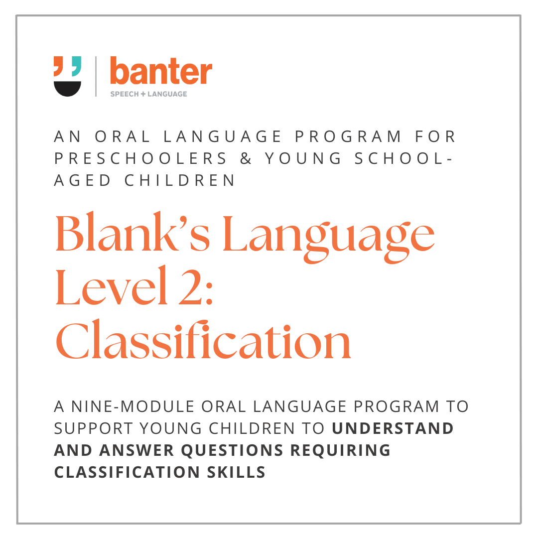 Blank's Language Level 2 - Classification