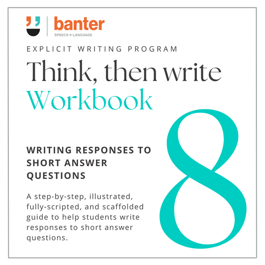 Think Then Write 8: Writing Responses to Short Answer Questions Workbook