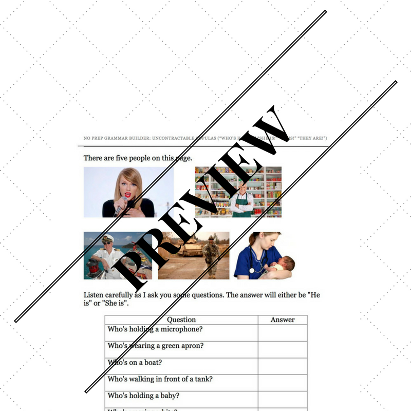 Early Grammatical Morphemes